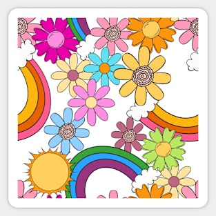 Bright Spring Groovy Sticker